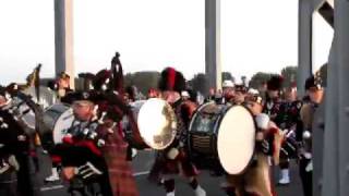 slow march massed pipes and drums John Frost bridge Arnhem [upl. by Hosea918]