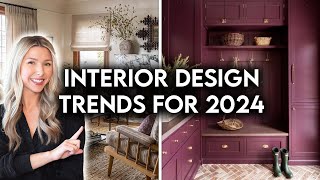 TOP 10 INTERIOR DESIGN  HOME DECOR TRENDS FOR 2024 [upl. by Telrahc306]