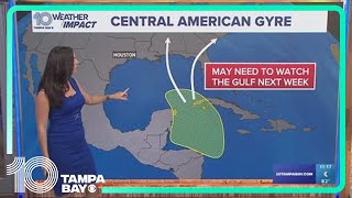 Tracking the Tropics Area of disturbed weather possibly developing in the Caribbean [upl. by Snowman8]