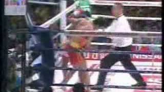 Sanda vs Muay Thai Kang Yong Gang vs Baowee Part 2 [upl. by Eeruhs238]