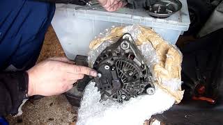 Valeo Alternator Change Brushes and Voltage Regulator Ford Focus 15TDCI MK35 [upl. by Ameline]