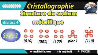 Structure de Sodium métallique Exercice4 série2 cristallographie extrait dun examen [upl. by Artimas434]