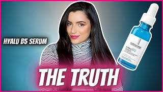 SPECIALIST testing LA ROCHE POSAY HYALU B5 SERUM the truth honest skincare review how to use [upl. by Haroved]