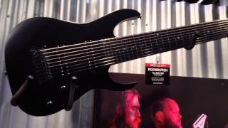 NAMM 2014 Ibanez RG9 and RG90BKPISH 9String Guitars [upl. by Drucie]