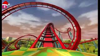 Dragon Khan Park Barcelona Roller Coaster Tycoon [upl. by Nehte]