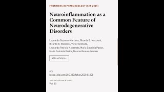 Neuroinflammation as a Common Feature of Neurodegenerative Disorders  RTCLTV [upl. by Goran87]