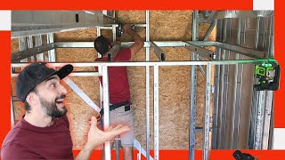 🔥 Cómo Hacer TABIQUE de PLADUR para un Baño 👉 Con TECHO para almacenamiento 👊 Drywall [upl. by Sivle844]