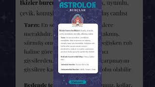 ikizler Burcu Özellikleri ErkeğiKadını astroloji burc burclar burcyorumlari ikizlerburcu [upl. by Godwin]