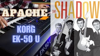 APACHE by The Shadows  KORG EK50 U Cover [upl. by Lrigybab670]