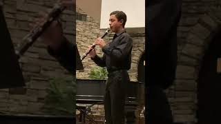 SaintSaëns Clarinet Sonata I Allegretto with eugeneplaysclarinet at Saint Nazarene Church [upl. by Knowles]