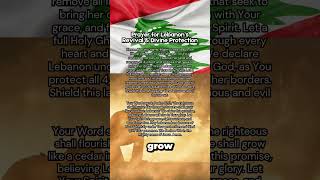 Prayer for Lebanon’s Revival amp Divine Protection  In Jesus’ Name Shorts [upl. by Naened612]