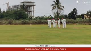 Live Cricket Match  Team MCG vs TEAM PHANTOMS  16Dec23 1245 PM 20 overs  MCG T20 CHAMPIONS LEA [upl. by Vastha]