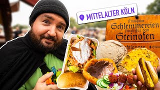 ALLES ESSEN auf dem GRÖßTEN KÖLNER MITTELALTER ﻿FESTIVAL [upl. by Retsila]