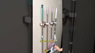 SpaceSaving Mop and Broom Storage  Convenient Access with Mop Holder [upl. by Ajile]