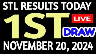 Stl results today 1st DRAW November 20 2024 stl batangas quezon [upl. by Heigho]