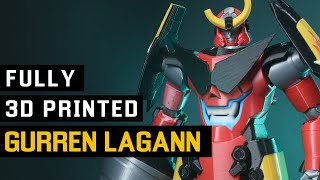 FULLY 3D PRINTED GURREN LAGAAN FREE DOWNLOAD STL IN THE DESCRIPTION [upl. by Drida825]