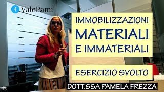 ACQUISTO IMMOBILIZZAZIONI MATERIALI ED IMMATERIALI ESERCIZIO SVOLTO LIBRO MASTRO [upl. by Gillie64]