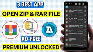 3 Best Open ZipRar Files On Android App in 2024 [upl. by Fairweather]