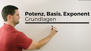 Potenz Potenzen Basis Exponent Grundlagen  Mathe by Daniel Jung [upl. by Gnus61]