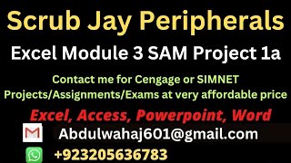 Excel Module 3 SAM Project 1a Scrub Jay Peripherals CengageMindTap Assignments [upl. by Deach]