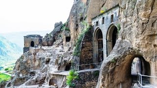 Vardzia the 12th century cave monastery Samtskhe Javakheti Georgia [upl. by Gargan]