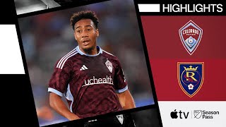 Colorado Rapids vs Real Salt Lake  Full Match Highlights  July 20 2024 [upl. by Saffier]