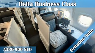 Flight Report HNDLAX Delta Airlines Business Class DeltaOne Suite A330900NEO Tokyo to Los Angeles [upl. by Graniah]