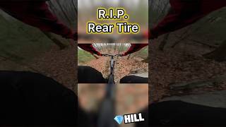 I DESTROYED my brand new rear tire  Diamond Hill mtb dhmtb downhillmtb mtbfun flat tire [upl. by Andra]