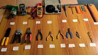 Basic electrician tools  basic Electrical tool  hand tools [upl. by Nosral]