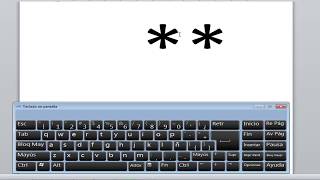 Como Hace El Signo De Asterisco En Mi Teclado [upl. by Kelbee]