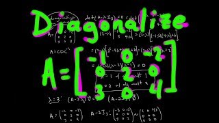 Diagonalizing 3x3 Matrix  Full Process Passing Linear Algebra [upl. by Woodberry]