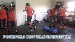 Ejercicios en Gimnasio para Fútbol  Potencia y Transferencia  Coordinación y Velocidad en Cancha [upl. by Hakaber364]