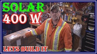 RENOGY 400w SOLAR PANEL STARTER KIT  THE START OF A SERIES FOR MY CABIN IN THE WOODS [upl. by Nowahs]