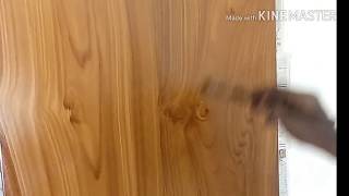 How to create teak wood grain on painted any surfaceTeak Wood grains art Painting tips and techn [upl. by Derdle]