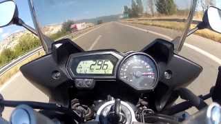 FZ1 FAZER TOP SPEED 296km [upl. by Ahael136]