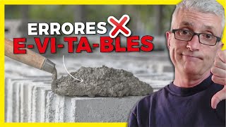 👷 ¡BASTA de ERRORES Morteros y Mezclas de CEMENTO Correctos [upl. by Doubler]