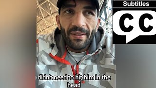 BAHRAM RAJABZADEH REACTION English subtitles AFTER FIGHT VS LEVI RIGTERS GLORY 95 [upl. by Junieta]