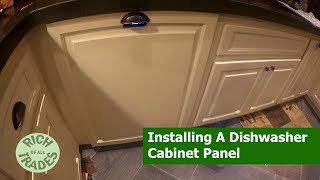 Kitchen Update 36  Installing A Dishwasher Cabinet Panel [upl. by Erusaert629]