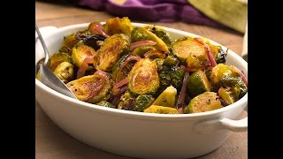 Honey Balsamic Roasted Brussels Sprouts [upl. by Nastassia]