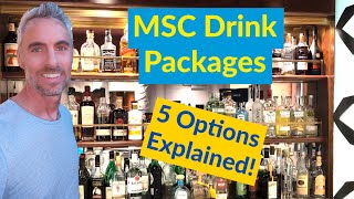 LOTS of Drink Package Options on MSC See if YOU Can Save Money  MSC Cruises [upl. by Suissac]