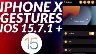 Get iPhone X gestures on Palera1n Jailbreak iOS 15  Home Button Gestures iOS 15 Palera1n Jailbreak [upl. by Ai]