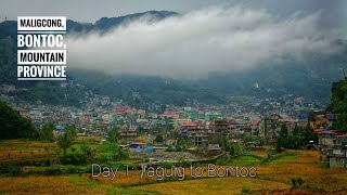 Taguig City to Bontoc Mountain Province  Day 1 Maligcong Twin Hike  Solo Ride and Hike Adventure [upl. by Hepsibah]