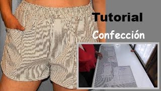 CONFECCIÓN de SHORT segunda parte del TUTORIAL [upl. by Amrak833]