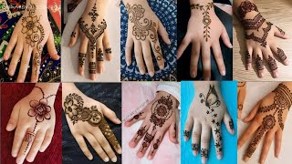 simple mehndi design for girls  mehandi design for girls  mehandi Ka design Sanasallinonechannel [upl. by Annirok]