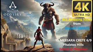 15 AMAZING UltraHD4k View Ancient Greece🤩Phaistos Hills Messara Crete 69 Assassins Creed Odyssey [upl. by Bluefield]