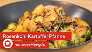 ROSENKOHL KARTOFFEL PFANNE Würzig und lecker🥘 [upl. by Eitsim]