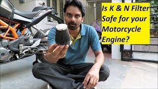 Is K amp N Filter Safe for your Motorcycle Engine [upl. by Meghann]