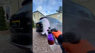 What’s more satisfying snow foam application or rinse 🤔 detailing shorts [upl. by Nenad]