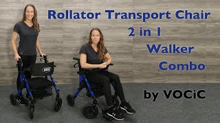 VOCiC Rollator Walker Transport Chair 2in1  Mothers Day SALE on NOW [upl. by Oirromed]