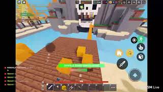 Roblox bedwars live stream1v1s [upl. by Naej]